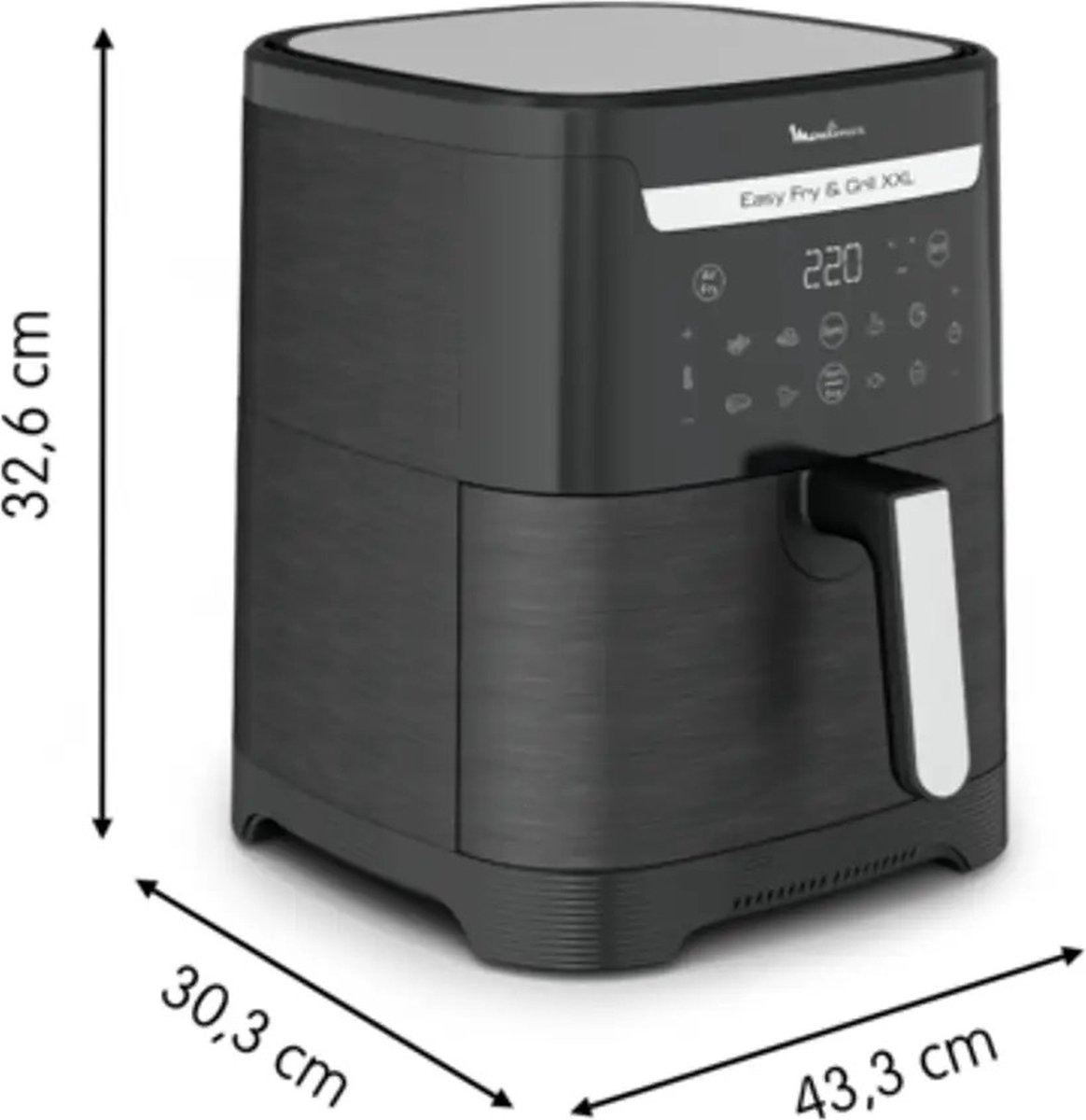 Moulinex Easy Fry & Grill XXL EZ801810 Airfryer zwart