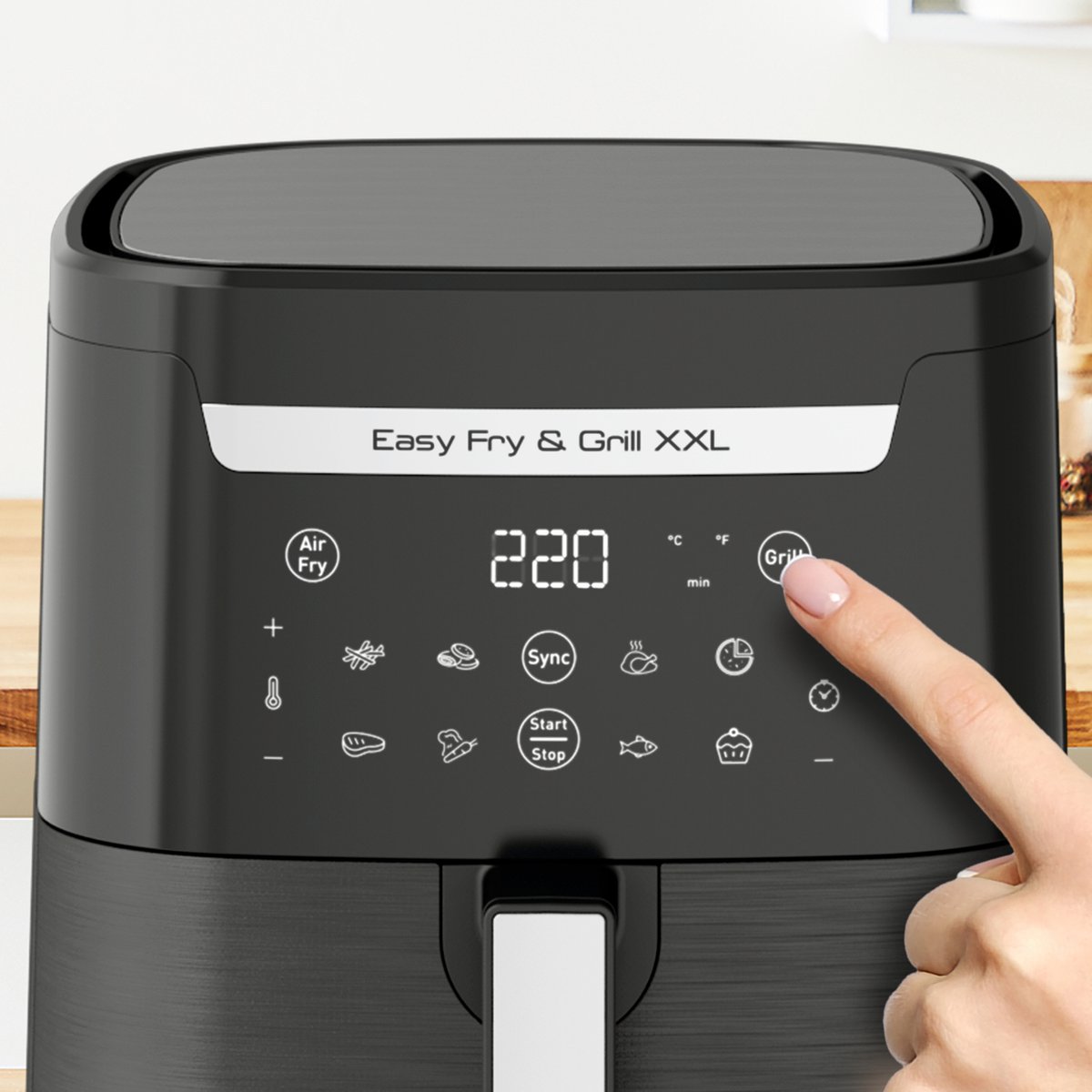 Moulinex Easy Fry & Grill XXL EZ801810 Airfryer zwart