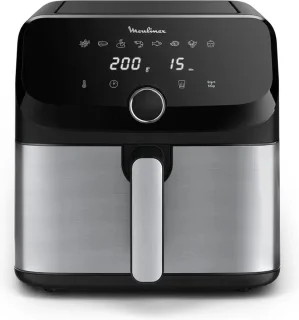 Moulinex Easy Fry Mega EZ855D20 Heteluchtfriteuse 7,5L Zwart/RVS