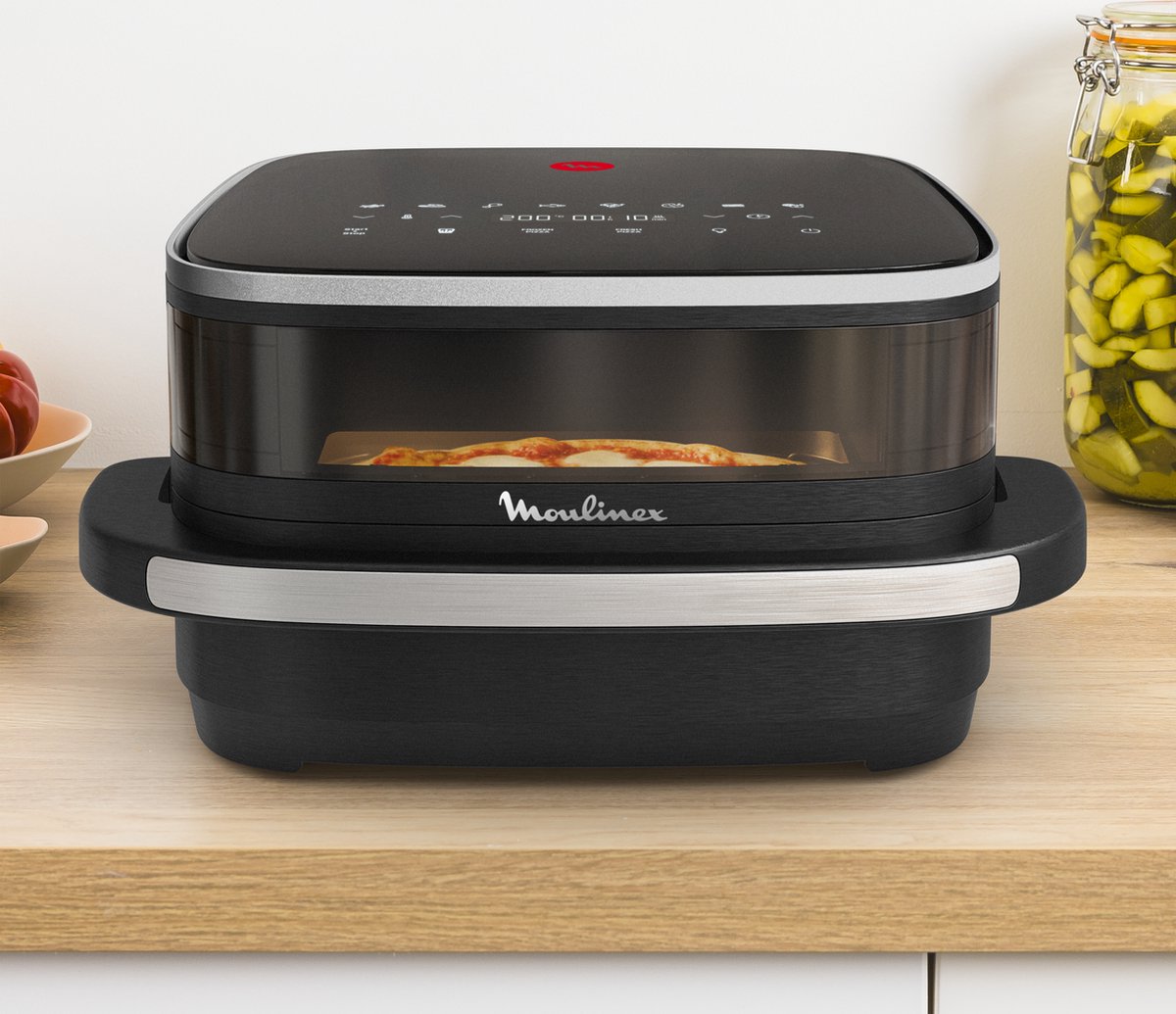 Moulinex Easy Fry Pizza AL4018 Airfryer Zwart