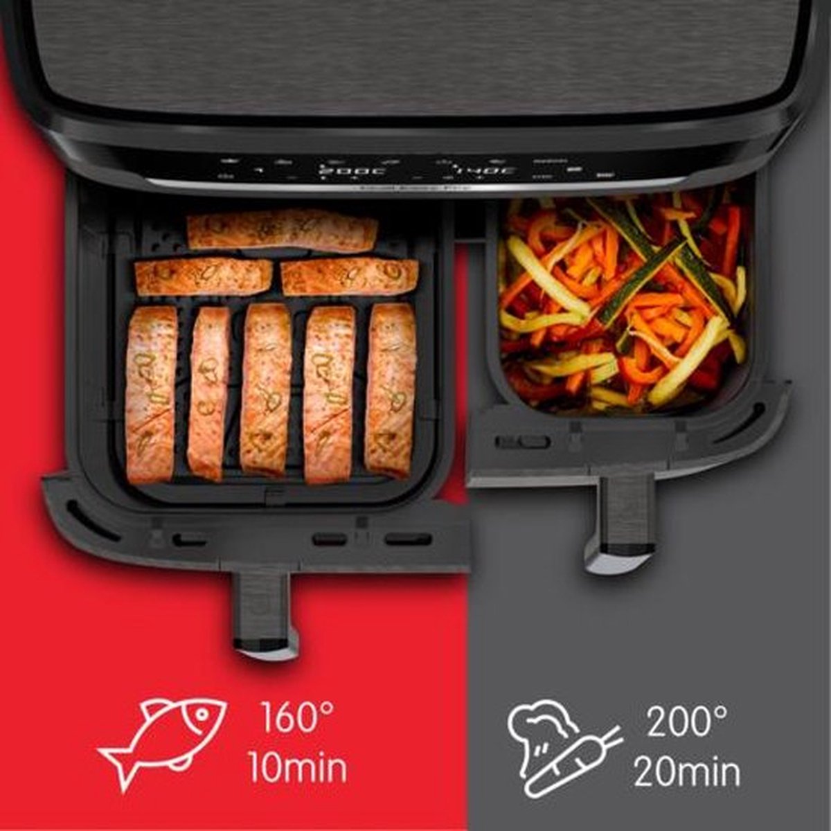 Moulinex EZ942HF0 Heteluchtfriteuse 11L Vrijstaand