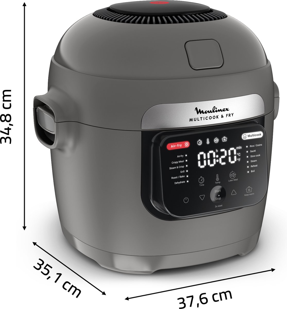 Moulinex Multicook & Fry MZ730BF0 Multicooker Grijs