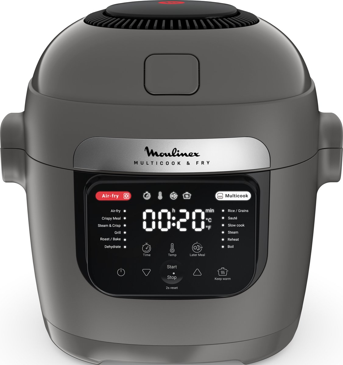 Moulinex Multicook & Fry MZ730BF0 Multicooker Grijs