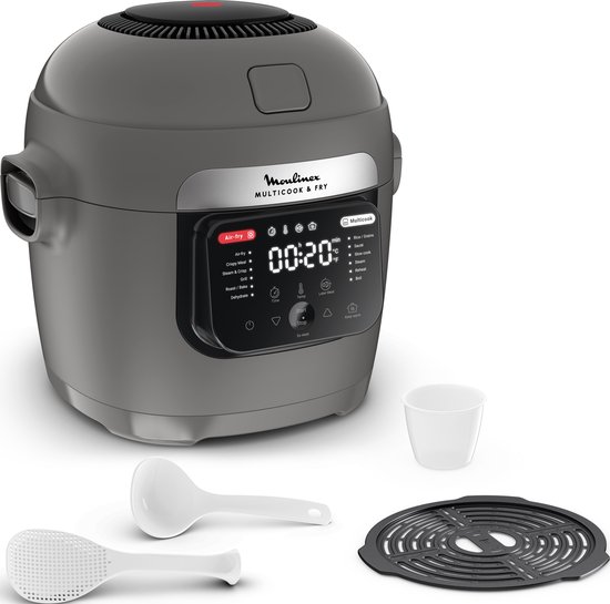 Moulinex Multicook & Fry MZ730BF0 Multicooker Grijs