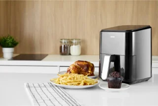MPM Airfryer 4,5L digitaal zwart