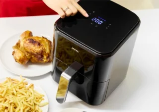 MPM Airfryer 4,5L digitaal zwart