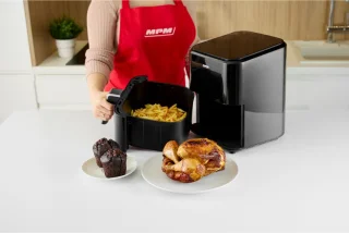 MPM Airfryer 4,5L digitaal zwart