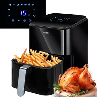 MPM Airfryer 4,5L digitaal zwart
