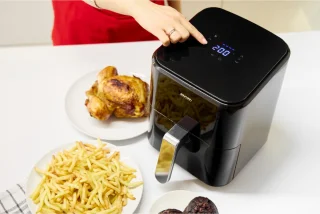 MPM Airfryer 4,5L digitaal zwart