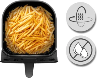 Multi Taste Airfryer 4,6L 1550W Zwart