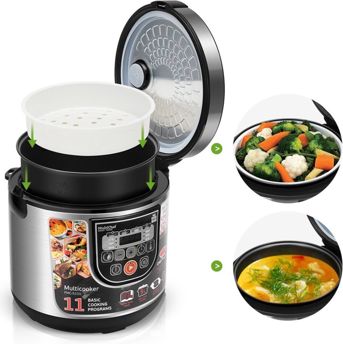 Multicooker Airfryer 5L 860W