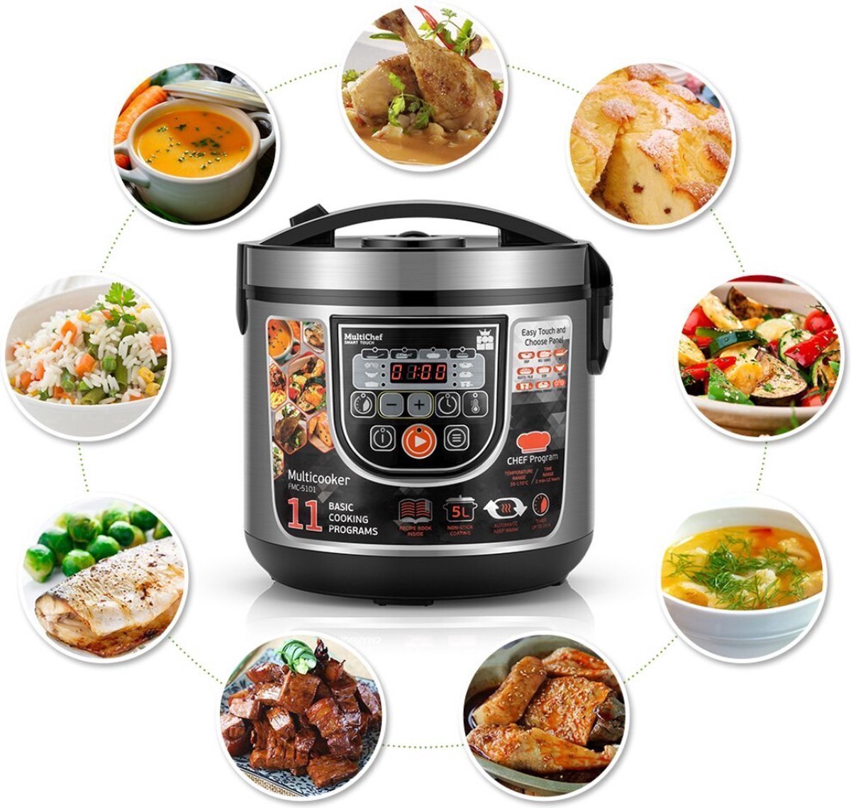 Multicooker Airfryer 5L 860W