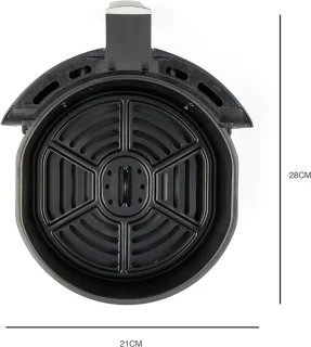 Multifunctionele Airfryer 3,2L 1300W Zwart