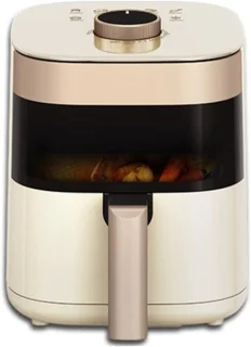 Multifunctionele Airfryer - Hete Lucht Frituurpan - Gezond Koken - Veelzijdige Keukenmachine - 5 Liter Capaciteit - Wit