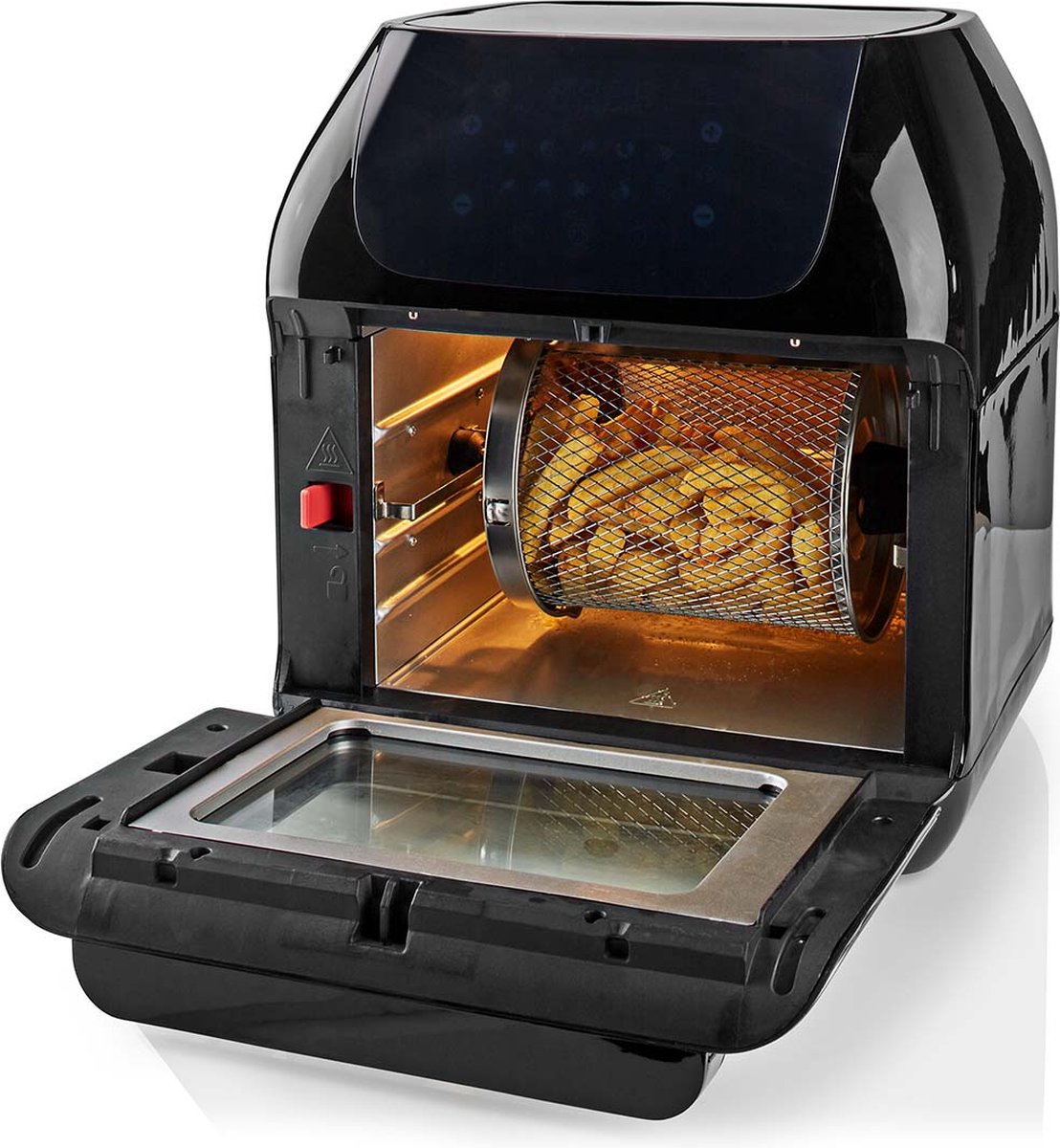 Nedis Airfryer Oven 12L Digitaal 1500W Zwart