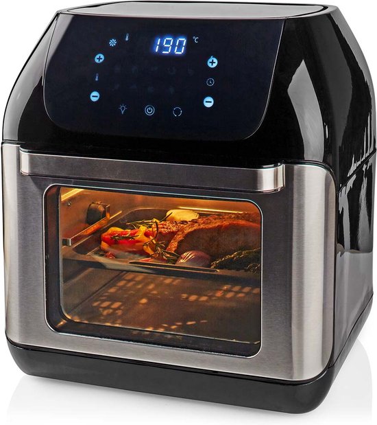 Nedis Airfryer Oven 12L Digitaal 1500W Zwart