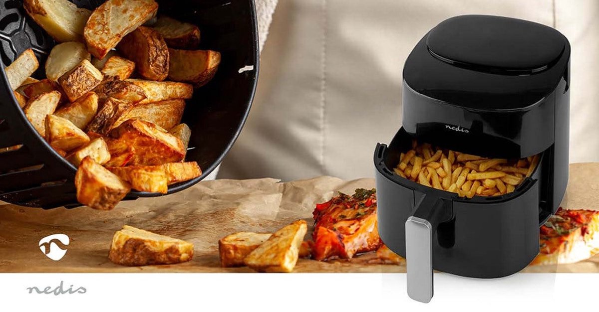 Nedis Airfryer XL 4,2L Digitaal Zwart