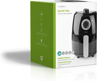 Nedis Heteluchtfriteuse 2.4L Analoog Zwart