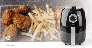 Nedis Heteluchtfriteuse 2.4L Analoog Zwart
