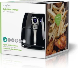 Nedis Heteluchtfriteuse 3L Digitaal Zwart