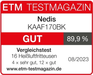 Nedis Heteluchtfriteuse 7,2L Digitaal Zwart