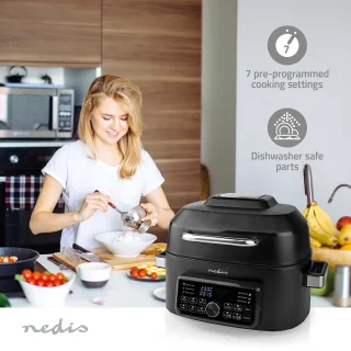 Nedis Heteluchtfriteuse Digi 6L Zwart