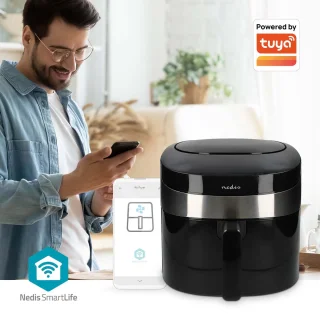 Nedis SmartLife Heteluchtfriteuse 7,2 l zwart Wi-Fi