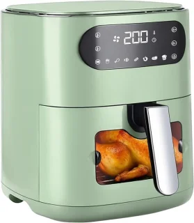 NETTLIFE Airfryer 6L Enkelkorf - Groen