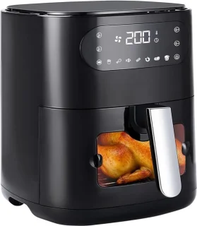 NETTLIFE Airfryer 6L Enkelmand Zwart