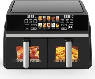 NETTLIFE Dubbele Kamers Airfryer 10L (5+5L)