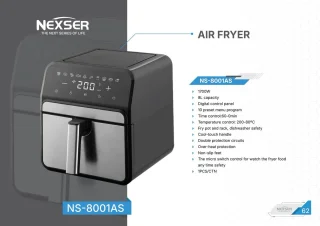 Nexser Airfryer 8L Heteluchtfriteuse