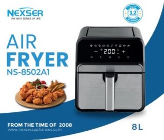 Nexser Airfryer 8L — Krachtig en ruim voor gezinnen