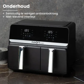 Nexxt Digitale Dubbele Airfryer XXL Zwart 9L
