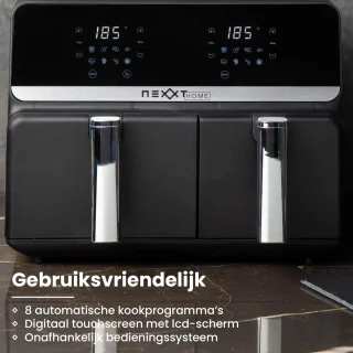 Nexxt Digitale Dubbele Airfryer XXL Zwart 9L