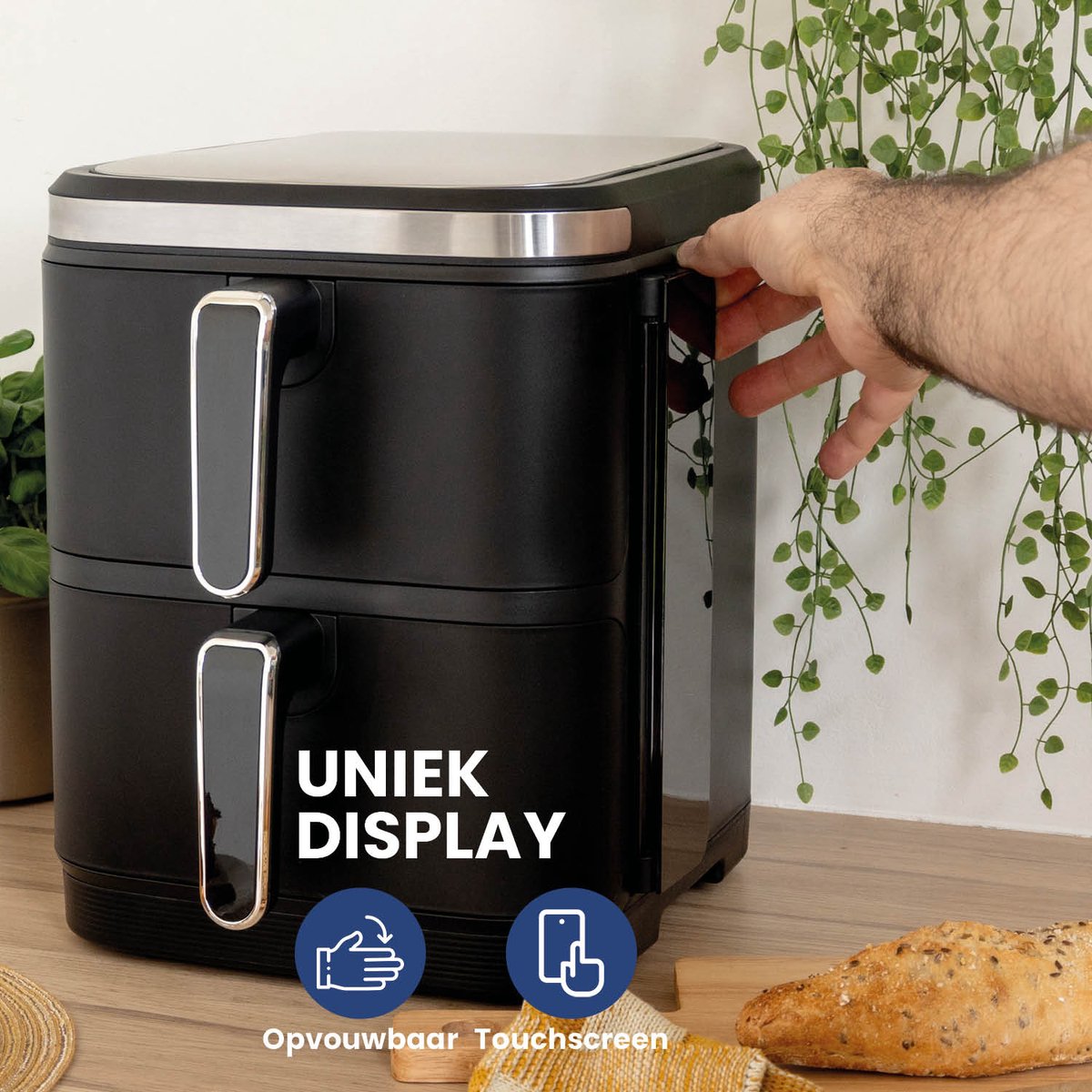Nexxt Double Stacked Airfryer 11L Zwart