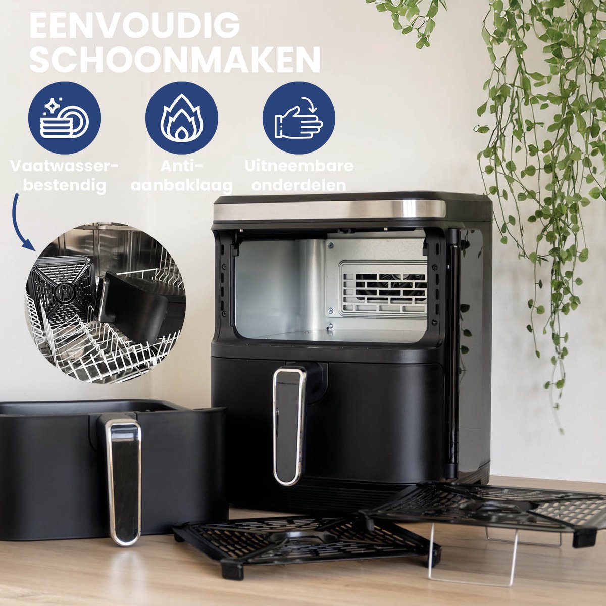 Nexxt Double Stacked Airfryer 11L Zwart