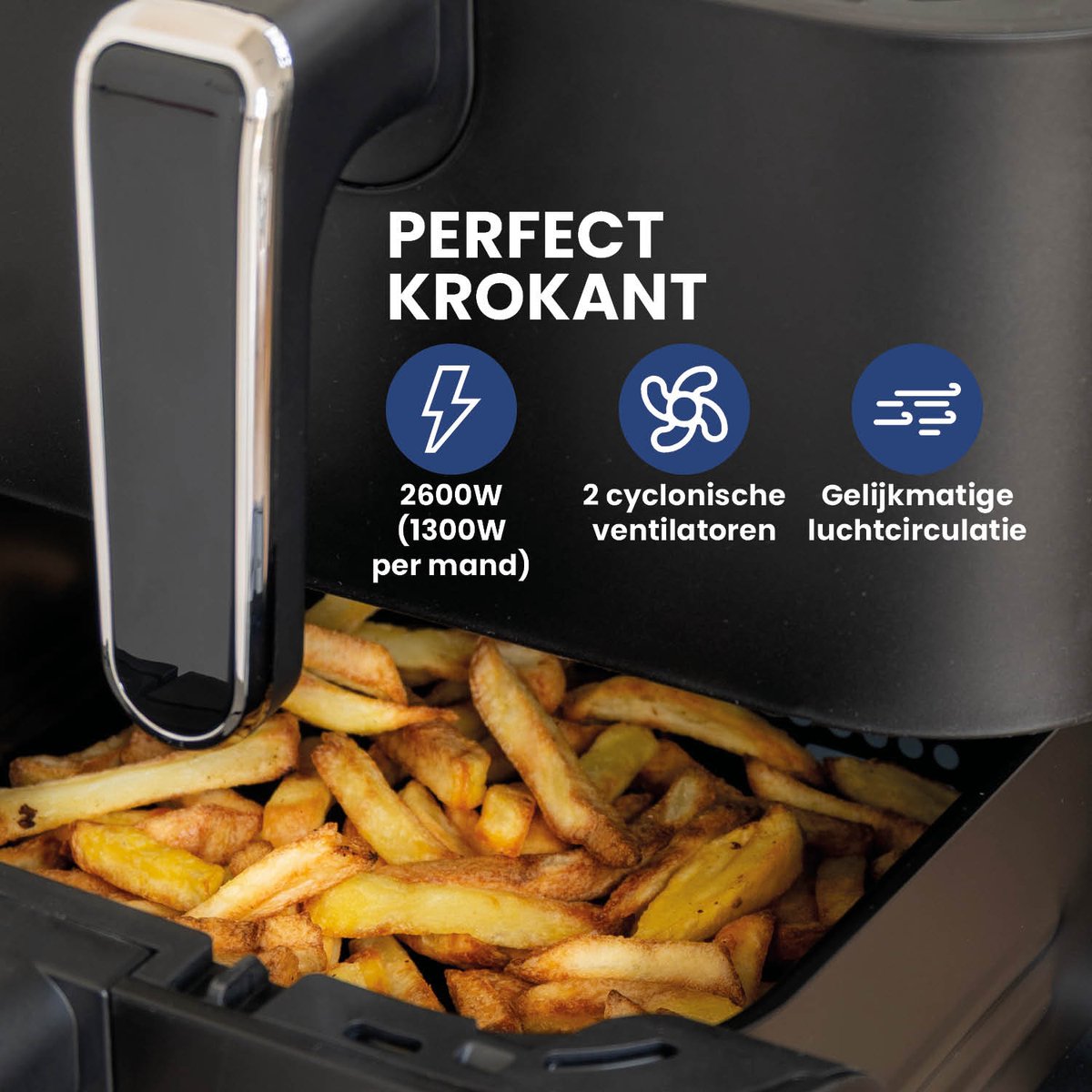 Nexxt Double Stacked Airfryer 11L Zwart