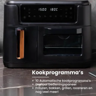 Nexxt Dubbele Airfryer XXL 11,5L Zwart