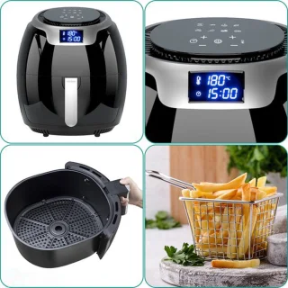 Niceey Airfryer XXL 8,0L Zwart