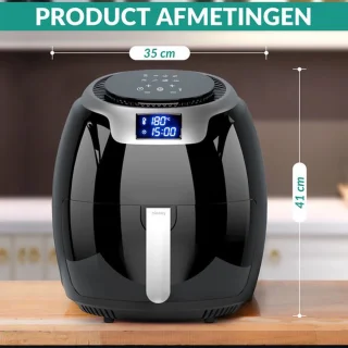 Niceey Airfryer XXL 8,0L Zwart