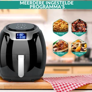 Niceey Airfryer XXL 8,0L Zwart