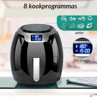 Niceey Airfryer XXL 8,0L Zwart