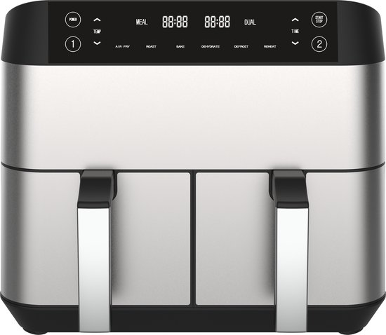 Niceey Dubbele Airfryer XXL 8L Zilver review