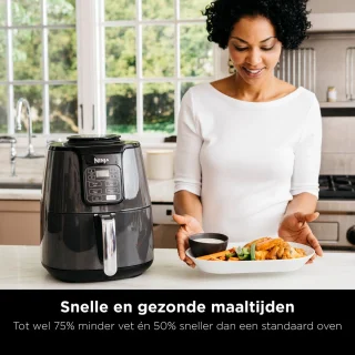 Ninja AF100EU Hetelucht Friteuse 3,8L Grijs/Zwart