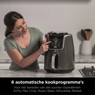 Ninja AF160EU Heteluchtfriteuse 5,2L Grijs/Zwart