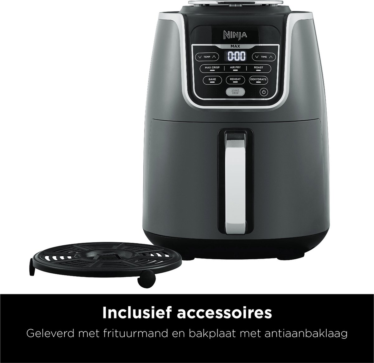 Ninja AF160EU Heteluchtfriteuse 5,2L Grijs/Zwart