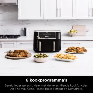 Ninja AF451EU Dubbele Airfryer XXL 9.5L Dual Zone