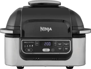 Ninja AG301EU 2-in-1 Grill & Heteluchtfriteuse 5,7L Grijs/Zwart