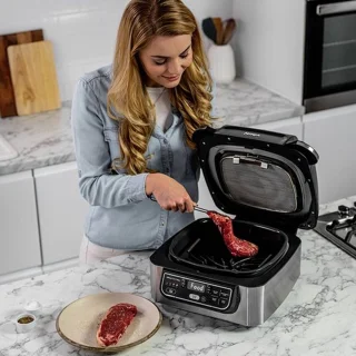 Ninja AG301EU 2-in-1 Grill & Heteluchtfriteuse 5,7L Grijs/Zwart