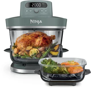 De Ninja CRISPi PRO Glazen Airfryer AS101EUGY - Grijsgroen in één oogopslag